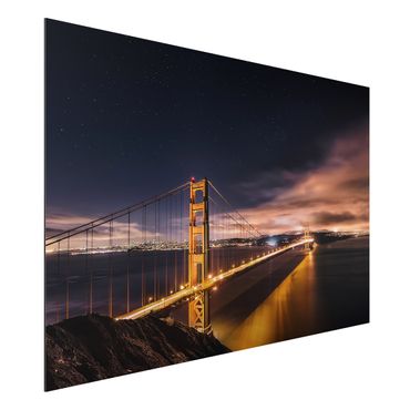 Print on aluminium - Golden Gate To Stars