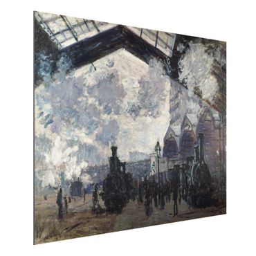 Print on aluminium - Claude Monet - Gare Saint Lazare