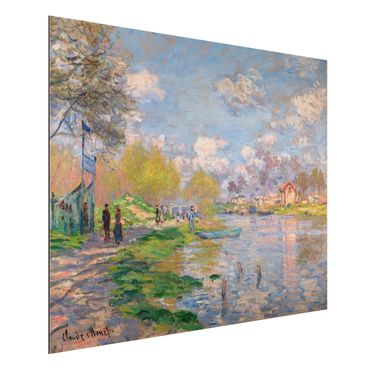 Print on aluminium - Claude Monet - Spring On The Seine
