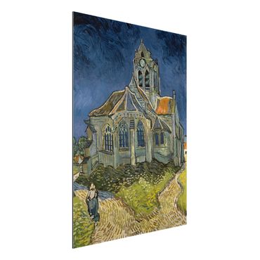 Print on aluminium - Vincent van Gogh - The Church at Auvers