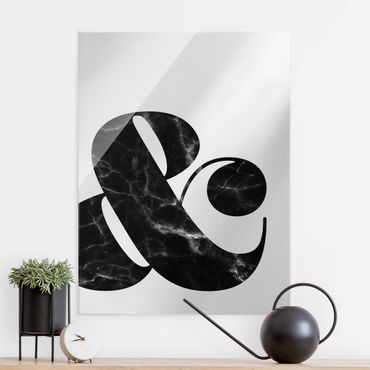Glass print - Ampersand Marble