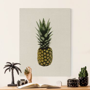 Natural canvas print - Pineapple - Portrait format 3:4