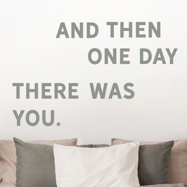 Wall sticker - And Then One Day