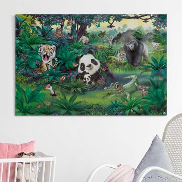 Acoustic art panel - Animal Club International - Jungle With Animals