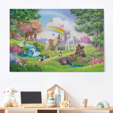 Acoustic art panel - Animal Club International - Magical Forest With Unicorn