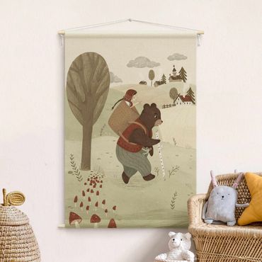 Tapestry - Anna Lunak Illustration - Masha And The Bear