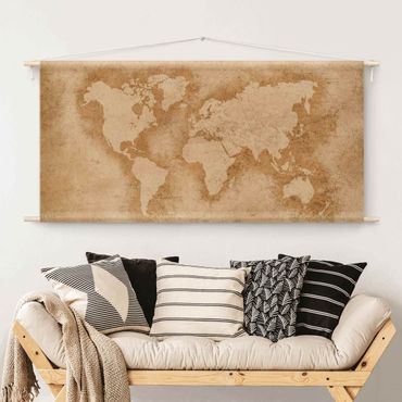 Tapestry - Antique World Map