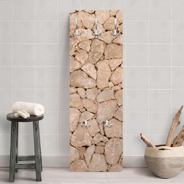Coat rack stone effect - Apulia Stonewall - Ancient Stone Wall Of Large Stones