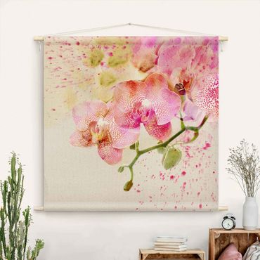 Tapestry - Watercolour Flowers Orchids