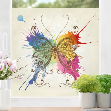 Window decoration - Watercolour Butterfly