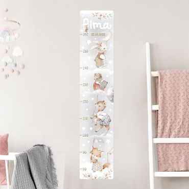 Wall sticker - Watercolour Animals - To the stars with custom name