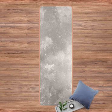 Yoga mat - Watercolour Grey Galaxy