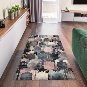 Rug - Art Deco Marble Gold