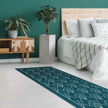 Rug - Art Deco Pattern Arrows With Border