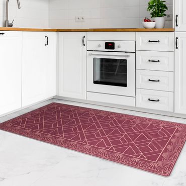 Rug - Art Deco Scales Pattern With Border