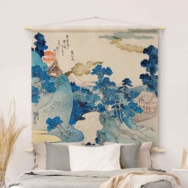 Tapestry - Asian Drawing With River