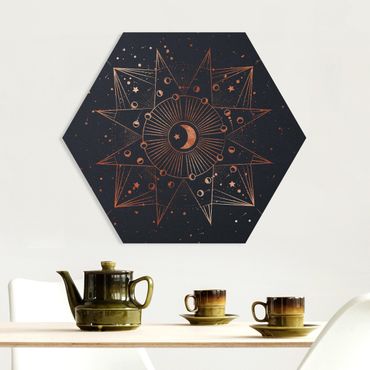 Forex hexagon - Astrology Moon Magic Blue Gold