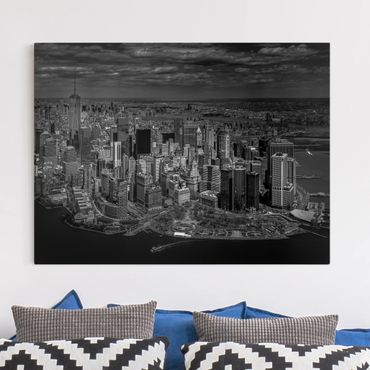 Print on canvas - New York - Manhattan From The Air