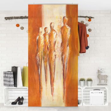 Room divider - Petra Schüßler - Four Figures In Orange 02