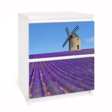 Adhesive film for furniture IKEA - Malm chest of 2x drawers - Lavender Scent In The Provence