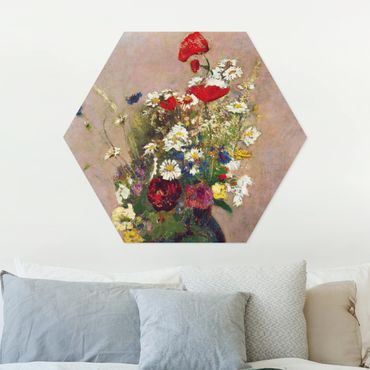 Forex hexagon - Odilon Redon - Flower Vase with Poppies