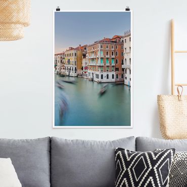 Poster architecture & skyline - Grand Canal View From The Rialto Bridge Venice