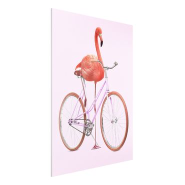 Print on forex - Flamingo With Bicycle