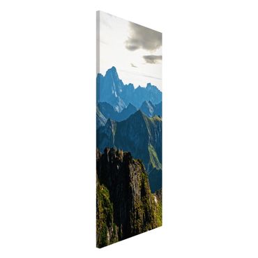 Magnetic memo board - Mountains On The Lofoten