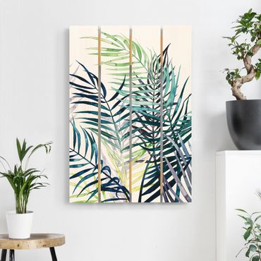 Print on wood - Exotic Foliage - Palme