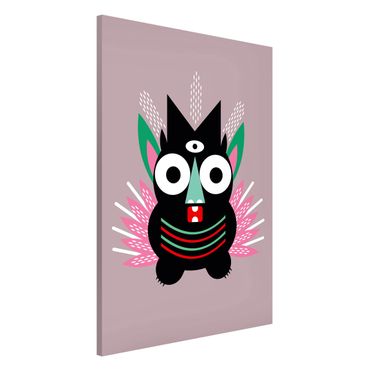 Magnetic memo board - Collage Ethno Monster - Claws