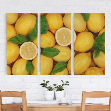 Print on canvas 3 parts - Juicy lemons