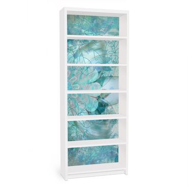 Adhesive film for furniture IKEA - Billy bookcase - Winter Flowers