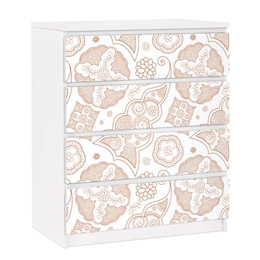 Adhesive film for furniture IKEA - Malm chest of 4x drawers - Henna Graphics