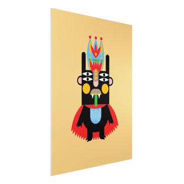 Print on forex - Collage Ethno Monster - King