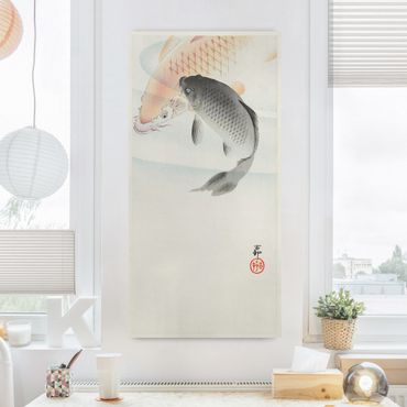 Print on canvas - Vintage Illustration Asian Fish L