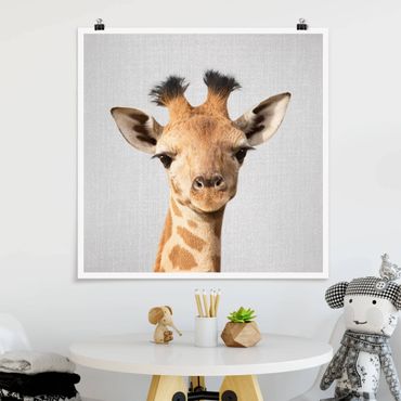 Poster art print - Baby Giraffe Gandalf