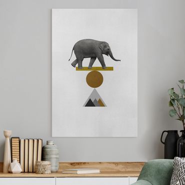 Canvas print - Art Of Balance Elephant