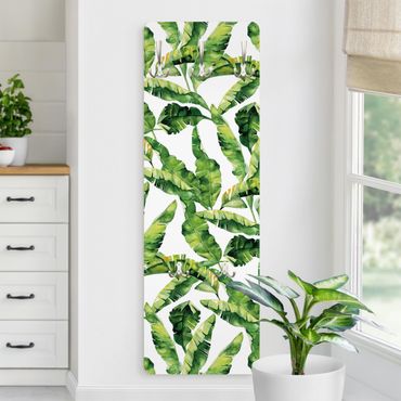 Coat rack modern - Banana Leaf Watercolour Pattern