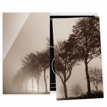 Stove top covers - Tree Avanue In Morning Mist