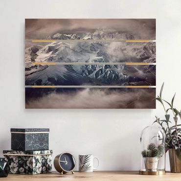 Print on wood - Mountains Of Tibet