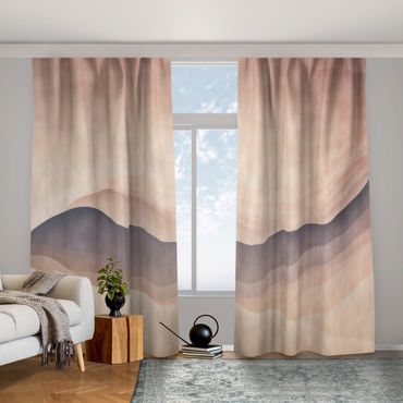 Curtain - Beige Colour Gradient