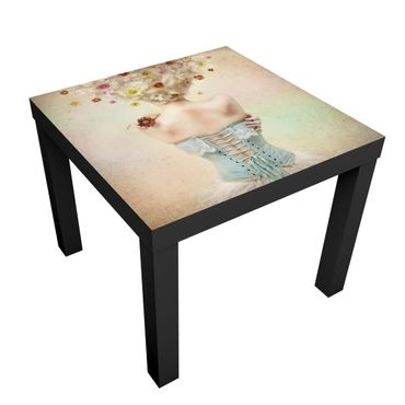 Side table design - Girl From The Flower Garden