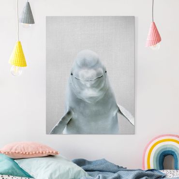 Canvas print - Beluga Whale Bob - Portrait format 3:4