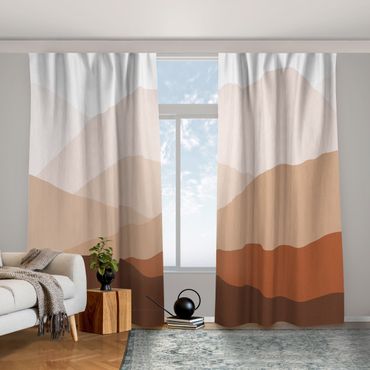 Curtain - Mountainous Desert Landscape