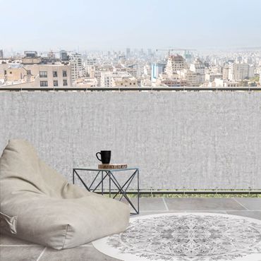 Balcony privacy screen - Concrete Ciré Wallpaper