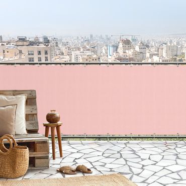 Balcony privacy screen - Pale Pink