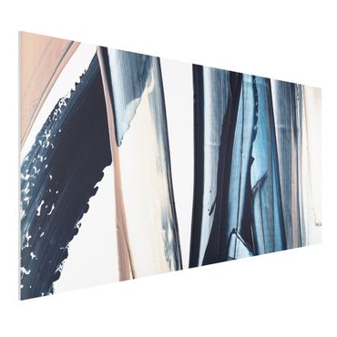 Print on forex - Blue And Beige Stripes - Landscape format 2:1