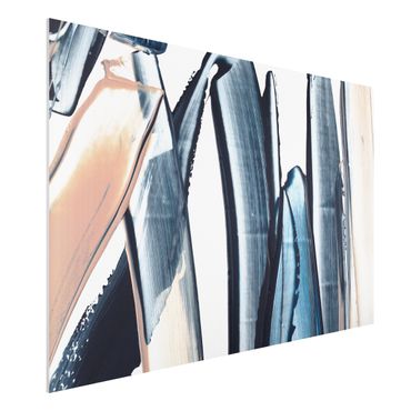 Print on forex - Blue And Beige Stripes - Landscape format 3:2