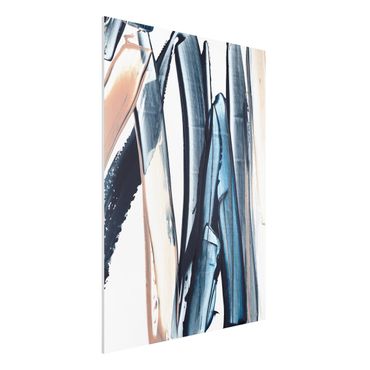 Print on forex - Blue And Beige Stripes - Portrait format 3:4