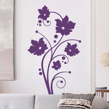 Wall sticker - Flowering tendrils